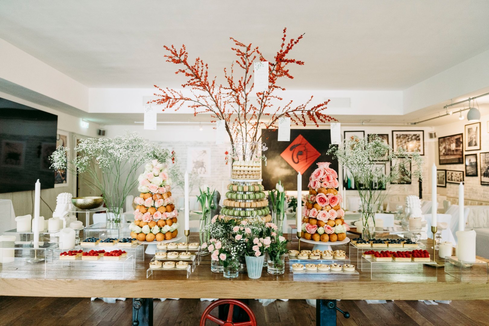 Dessert table at the house in Neuss